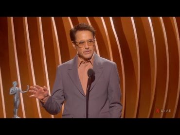 Robert Downey Jr. : Award Acceptance Speech  30th Annual SAG Awards