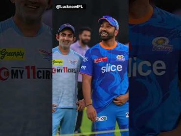 Mi skipper Rohit Sharma hugs and greets Gautam Gambhir  Sports Today