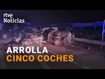 SEVILLA AP4: Un CAMIÓN EMBISTE un CONTROL de la GUARDIA CIVIL y provoca 6 MUERTOS  RTVE