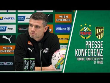 Pressekonferenz nach dem Spiel gegen Lustenau