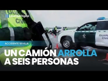 Un camión se salta un control y deja seis muertos en la AP 4 cerca de Sevilla