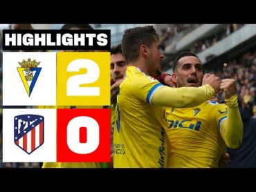 CÁDIZ CF 2  0 ATLÉTICO DE MADRID  RESUMEN LALIGA EA SPORTS