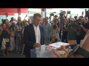 Spain&39;s Popular Party candidate Alberto Nunez Feijoo votes in general election  AFP