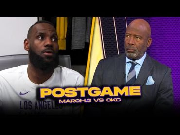 Lakers/Thunder Postgame, Bron, DLo, AD, Reaves, Coach Ham Reactions  March 4, 2024