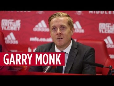 Garry Monk is unveiled as the new Boro boss at Rockliffe Park