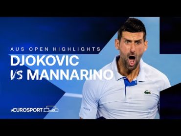 Novak Djokovic v Adrian Mannarino  Round Four  Extended Australian Open 2024 Highlights 🇦🇺