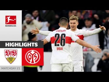 Stuttgart Keep Full Control  VfB Stuttgart  1. FSV Mainz 05  Highlights  MD 21 Bundesliga 23/24