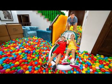 Ivan  I FILLED MY HOUSE WITH BALL PIT BALLS!