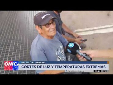 Cortes de luz y temperaturas extremas en Córdoba