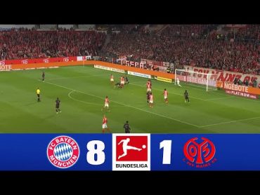 Bayern Munich vs Mainz 81  2024 Bundesliga  Match Highlights