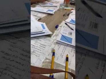 جانب من تصحيح دفاتر الوزارية الصف الثالث المتوسط لان سلملي 📚😻😹🤍✍