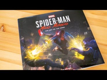 SpiderMan: Miles Morales The Art of the Game (book flip)