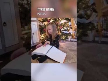 They surprised her with Harry Potter books in braille so she can read them herself ❤️