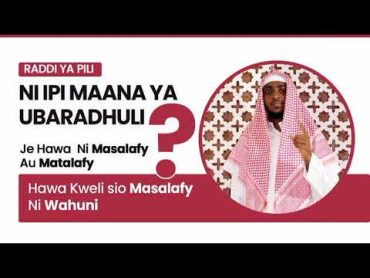 RADDI 2 KWA TALAFY MUHAMMAD MAFUTA