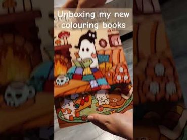 Unboxing my new colouring books 🍂