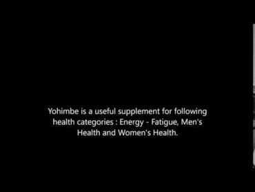 Yohimbe health benefits