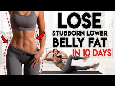 LOSE BELLY FAT in 10 Days (lower belly)  8 minute Home Workout