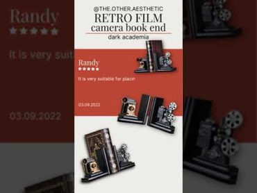 Retro Film Camera Book End aesthetic darkacademia