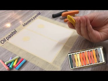 شرح عن الوان الباستيل والفرق بينهم  oil pastel vs masters and soft pastel