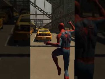 ايش يصير لو حاولت تعبر الجسر في جميع العاب سبايدر مان 😨 spiderman العاب