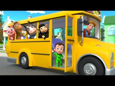 The Wheels on The Bus Song (Animal Version)  Lalafun Nursery Rhymes & Kids Songs