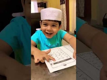 Yusuf learn Alif baa taa sa Masha Allah❤️ learning videoislamic Arabic video3 year kids😍