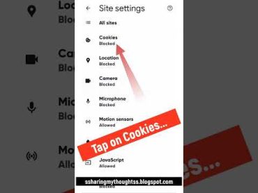 How to Enable Cookies on Google Chrome Android shorts googlechrome chromesettings chrome