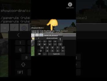 Command for showing Coordinates in Bedrock edition shorts minecraftshorts