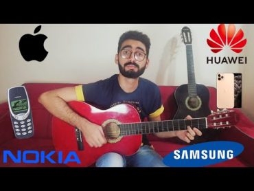 عزف أشهر نغمات الموبايل علي الجيتار 📱 🎶 🎸mobile ringtones. بيشوي حبيب Nokia. Samsung. Iphone. Huawei