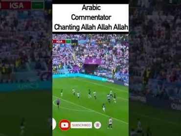 Arabic Commentator Chanting ALLAH ALLAH ALLAH shorts