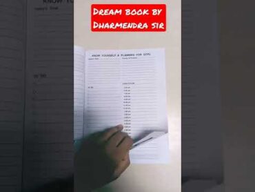 Dream Book this note book by Dharmendra sir Dharmendrasir DSL Gyanvaniprakashan