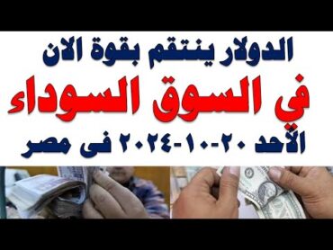 سعر الدولار اليوم  أسعار الدولار اليوم /اسعار الدولار السوق السوداء اليوم في مصر الأحد 2024/10/20