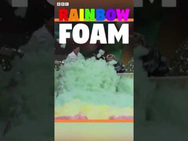 Check Out this SATISFYING Rainbow Foam! 🫧🌈  CBBC shorts