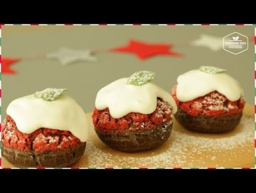 크리스마스 레드 초코 쿠키슈 만들기:How to make Christmas Chocolate Cookie Choux,Cream Puffs:クッキーシューCookingtree쿠킹트리