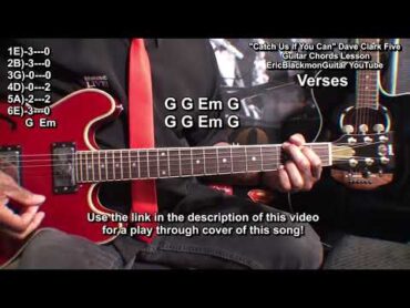 CATCH US IF YOU CAN Dave Clark Five Guitar Lesson  Min7 Chords @EricBlackmonGuitar