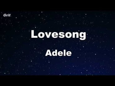 Lovesong  Adele Karaoke 【No Guide Melody】 Instrumental