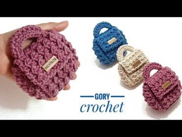 محفظه كروشيه من بواقي الخيوط موديل سهل وبسيط crochet wallet