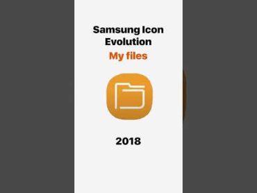 Samsung My Files Icon Evolution tech mobile new old samsung smartphone