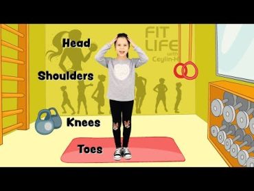 CeylinH ile Spor Zamanı   Head, Shoulders, Knees & Toes Exercise Song for Children Learn Colors