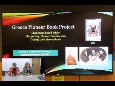 Greece Pioneer Families Book Volume 2  Project Update