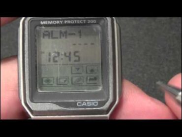 Casio VDB 200 Touch Screen Memory Protect 200 watch demonstration review