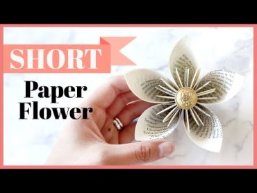 Turning an Old Book Into a Flower  Shorts