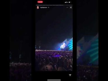 Kylie Jenner story Instagram au concert Astroworld de Travis Scott