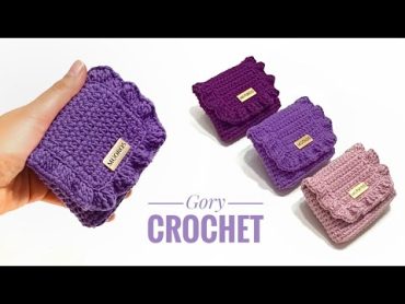 محفظه كروشيه من بواقي سهله وبسيطه للمبتدئين crochet wallet