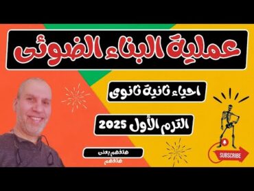 عملية البناء الضوئي احياء ثانية ثانوى الترم الأول 2025