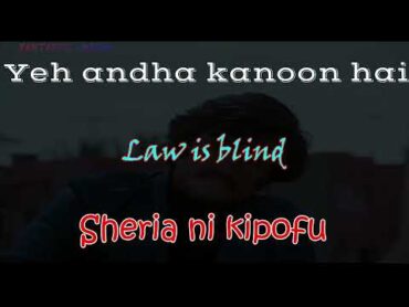 YEH ANDHA KANOON Translated Lyrics  HINDI, ENGLISH, SWAHILI  FANTASTIC LYRICS  Amitabh Bachchan