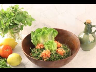 tabouleh recipe   وصفة التبولة اللبنانية