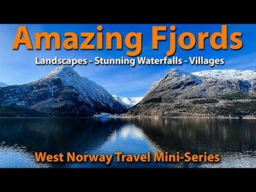 Fjords of Norway  Amazing Winter Landscapes  Stunning Waterfalls & Villages