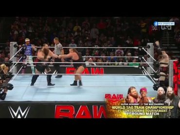 Alpha Academy Vs The War Raiders  WWE Raw 14/10/2024 (En Español)