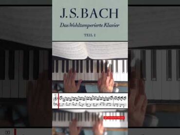 Bach Well Tempered Clavier vol.1  D minor Prelude 🎹🎵 bach piano musicshorts sheetmusic